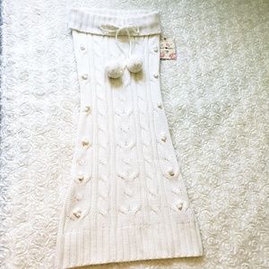 NWT Derek Heart White Strapless Sweater Dress